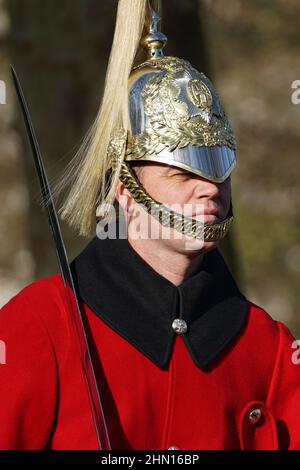 Soldaten bilden die Rettungsgarde, Haushaltskavallerie, Großbritannien Stockfoto
