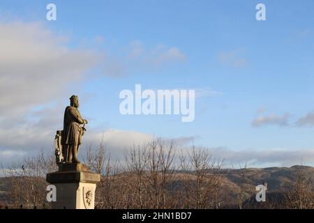 Statue von Robert the Bruce, Stirling Castle Stockfoto