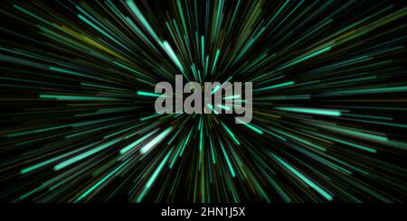 Weltraumreisen im Science Fiction-Konzept des Weltalls Stockfoto