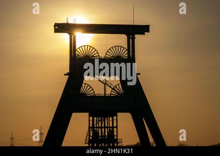Ewald Pit, industrielles Erbe der Ruhrmetropole in Herten, Deutschland Stockfoto