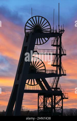 Ewald Pit, industrielles Erbe der Ruhrmetropole in Herten, Deutschland Stockfoto