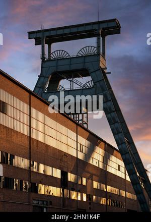 Ewald Pit, industrielles Erbe der Ruhrmetropole in Herten, Deutschland Stockfoto