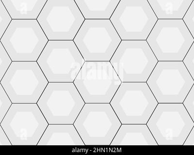 Ein illustrativer abstrakter Hintergrund mit Hexagon-Muster Stockfoto