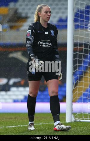 BIRMINGHAM, GROSSBRITANNIEN. FEB 13th Emily Ramsey aus Birmingham City, aufgenommen während des Barclays FA Women's Super League-Spiels zwischen Birmingham City und Tottenham Hotspur am Sonntag, 13th. Februar 2022 in St. Andrews, Birmingham. (Kredit: Kieran Riley | MI Nachrichten) Kredit: MI Nachrichten & Sport /Alamy Live Nachrichten Stockfoto