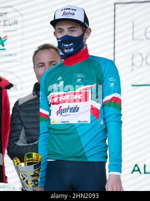 Mattias Skjelmose Jensen von Trek - Segafredo während der Tour de la Provence 2022, Radrennen Etappe 3, Manosque - Montagne de Lure (169,1 km) am 13. Februar 2022 in Lure, Frankreich - Foto Laurent Lairys / DPPI Stockfoto