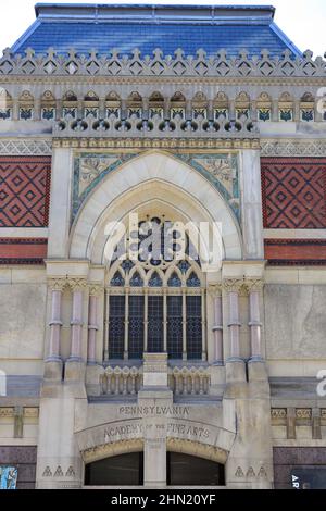 Außenansicht der Pennsylvania Academy of the Fine Arts.Philadelphia.Pennsylvania.USA Stockfoto