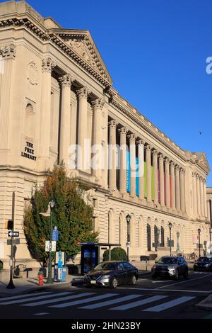 Parkway Central Library die Hauptniederlassung die Freie Bibliothek von Philadelphia in Logan Square.Philadelphia.Pennsylvania.USA Stockfoto