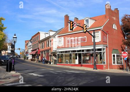 North Main Street of Doylestown.Pennsylvania.USA Stockfoto