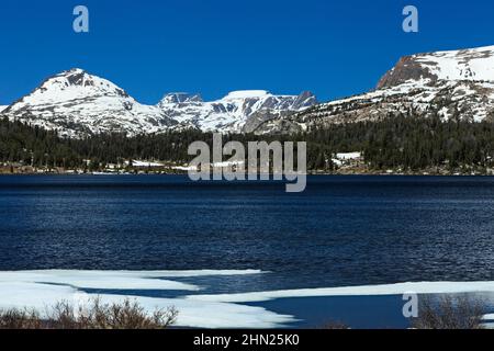 Island Lake, Shoshone National Forest Area, Beartooth Highway, Montana, Shoshone, USA Stockfoto