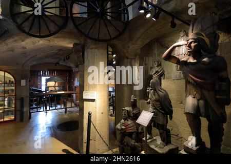 19th Jahrhundert Zigarrenladen Figuren im Mercer Museum.Doylestown.Pennsylvania.USA Stockfoto