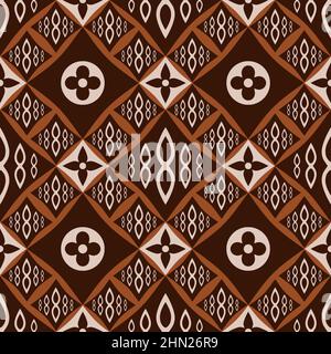 Nahtlos Farblich Abgestimmtes Geometrisches Design. Wiederholtes Muster bereit für Textildrucke. Stockfoto
