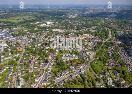 Luftaufnahme, Lageansicht, Baustelle und Neubau Wohngebiet Rudolf-Harbig-Straße, Heißen - Mitte, Mülheim an der Ruhr, Ruhrgebiet, Stockfoto