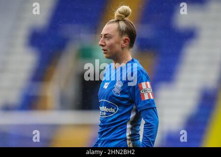 Birmingham, England, 13th. Februar Jade Pennock (11 Birmingham City) während des WSL-Spiels zwischen Birmingham City und Tottenham Hotspur in St. Andrews. Gareth Evans/SPP Kredit: SPP Sport Pressefoto. /Alamy Live News Stockfoto