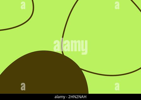 Moderner farbenfroher einfacher Hintergrund mit organischen abstrakten Elementen und dynamischen Formen. Minimalistischer Stil. Designvorlage für kreative Ideen. Stockfoto