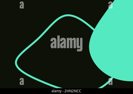 Moderner farbenfroher einfacher Hintergrund mit organischen abstrakten Elementen und dynamischen Formen. Minimalistischer Stil. Designvorlage für kreative Ideen. Stockfoto