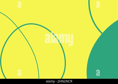 Moderner farbenfroher einfacher Hintergrund mit organischen abstrakten Elementen und dynamischen Formen. Minimalistischer Stil. Designvorlage für kreative Ideen. Stockfoto
