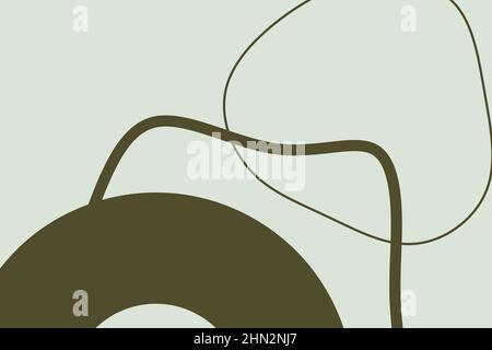 Moderner farbenfroher einfacher Hintergrund mit organischen abstrakten Elementen und dynamischen Formen. Minimalistischer Stil. Designvorlage für kreative Ideen. Stockfoto