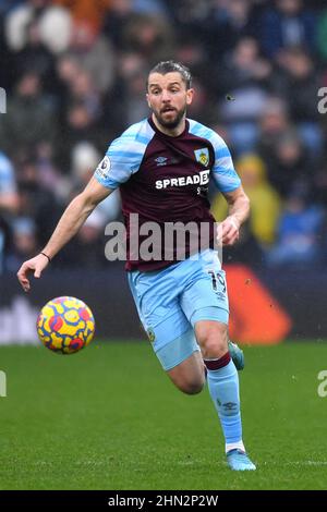 Burnley, Großbritannien. 13th. Februar 2022. Burnleys Jay Rodriguez beim Premier League-Spiel in Turf Moor, Burnley, Großbritannien. Bilddatum: Sonntag, 13. Februar 2022. Bildnachweis sollte lauten: Anthony Devlin Kredit: Anthony Devlin/Alamy Live News Stockfoto