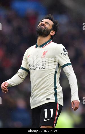 Burnley, Großbritannien. 13th. Februar 2022. Mohamed Salah aus Liverpool während des Spiels der Premier League in Turf Moor, Burnley, Großbritannien. Bilddatum: Sonntag, 13. Februar 2022. Bildnachweis sollte lauten: Anthony Devlin Kredit: Anthony Devlin/Alamy Live News Stockfoto