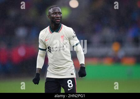 Burnley, Großbritannien. 13th. Februar 2022. Liverpools Naby Keita während des Spiels in der Premier League in Turf Moor, Burnley, Großbritannien. Bilddatum: Sonntag, 13. Februar 2022. Bildnachweis sollte lauten: Anthony Devlin Kredit: Anthony Devlin/Alamy Live News Stockfoto