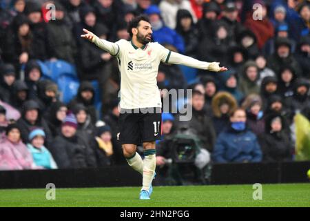 Burnley, Großbritannien. 13th. Februar 2022. Mohamed Salah aus Liverpool während des Spiels der Premier League in Turf Moor, Burnley, Großbritannien. Bilddatum: Sonntag, 13. Februar 2022. Bildnachweis sollte lauten: Anthony Devlin Kredit: Anthony Devlin/Alamy Live News Stockfoto