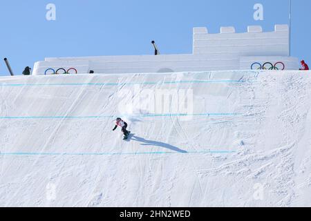 Jamie Anderson (USA), 5. FEBRUAR 2022 - Snowboarden: Frauen-Slopestyle-Qualifikation während der Olympischen Winterspiele 2022 in Peking im Genting Sno Stockfoto