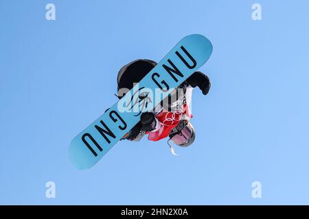 Jamie Anderson (USA), 5. FEBRUAR 2022 - Snowboarden: Frauen-Slopestyle-Qualifikation während der Olympischen Winterspiele 2022 in Peking im Genting Sno Stockfoto