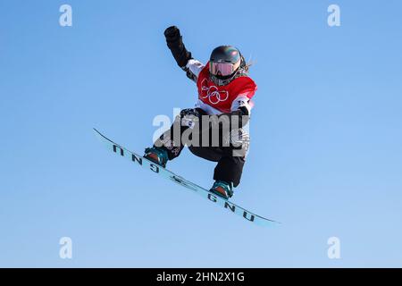 Jamie Anderson (USA), 5. FEBRUAR 2022 - Snowboarden: Frauen-Slopestyle-Qualifikation während der Olympischen Winterspiele 2022 in Peking im Genting Sno Stockfoto