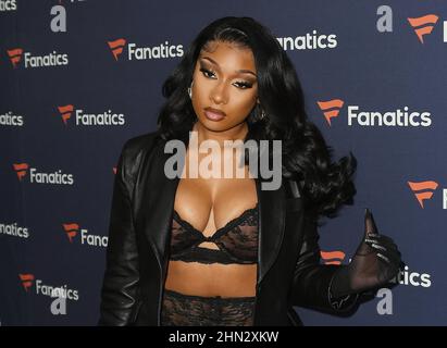 Culver City, USA. 12th. Februar 2022. Megan Thee Hengst besucht Michael Rubins 2022 Fanatiker Super Bowl Party am 12. Februar 2022 in Culver City, Kalifornien. Foto: Casey Flanigan/imageSPACE Credit: Imagespace/Alamy Live News Stockfoto