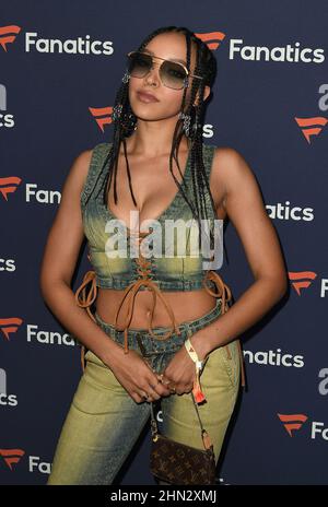 Culver City, USA. 12th. Februar 2022. Tinashe nimmt am 12. Februar 2022 an der Super Bowl Party von Michael Rubin 2022 in Culver City, Kalifornien, Teil. Foto: Casey Flanigan/imageSPACE Credit: Imagespace/Alamy Live News Stockfoto