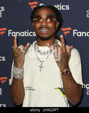 Culver City, USA. 12th. Februar 2022. Quavo besucht Michael Rubins 2022 Fanatiker Super Bowl Party am 12. Februar 2022 in Culver City, Kalifornien. Foto: Casey Flanigan/imageSPACE Credit: Imagespace/Alamy Live News Stockfoto