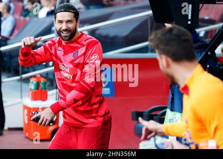 Barcelona, Spanien. Kredit: D. 6th Feb, 2022. Fußball/Fußball: Das spanische Spiel 'La Liga Santander' zwischen dem FC Barcelona 4-2 Atletico de Madrid im Camp Nou Stadion in Barcelona, Spanien. Quelle: D .Nakashima/AFLO/Alamy Live News Stockfoto