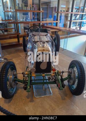 1922 Aston Martin TT1 Rennwagen, jetzt das Eigentum eines Privatbesitzers in Victoria, Australien. Stockfoto