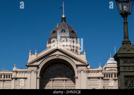 Royal Exhibition Building in den Carlton Gardens, Carlton, Melbourne, Victoria, Australien Stockfoto