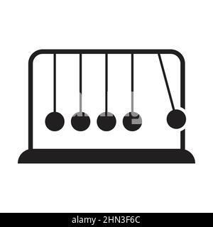 Newtons Cradle-Symbolvektor für Grafikdesign, Logo, Website, Social Media, mobile App, UI-Abbildung Stock Vektor