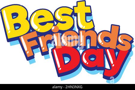 Banner-Illustration zum International Friends Day Logo Stock Vektor
