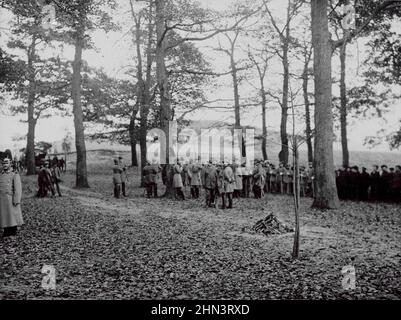 Vintage-Foto seiner Majestät Wilhelm II., deutscher Kaiser auf der Hofjagd in Blankenburg am Harz, 1915 Stockfoto