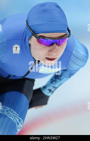 Peking, China. 7th. Februar 2022. Nadezhda Morozova (KAZ) Eisschnelllauf: Frauen 1500m während der Olympischen Winterspiele 2022 in Peking beim Nationalen Eisschnelllauf-Oval in Peking, China . Kredit: Koji Aoki/AFLO SPORT/Alamy Live Nachrichten Stockfoto