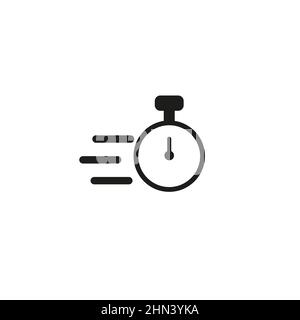 Design der Zeitsymbole. Taskzeit-Symbol in modernem Design im Umriss-Stil. Vektorgrafik. Vektorgrafik. Stock Vektor