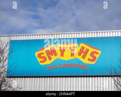 Shop vor smyths Spielzeug Superstores, Teil einer Kette von Spielzeug Einzelhändler, Nene Valley Retail Park, Northampton, Großbritannien Stockfoto