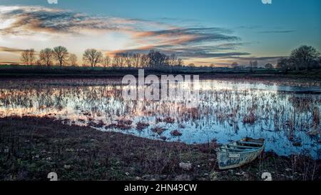 Stausee von Tillot, Rouvres-sous-meilly, Burgund, Frankreich Stockfoto