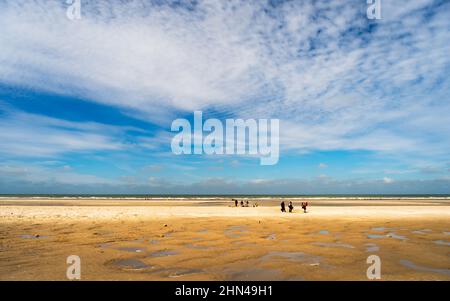 Quend Beach, Baie de Somme, Frankreich Stockfoto
