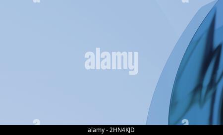 Farbenfroher abstrakter Hintergrund mit welligen Formen und negativem Platz zum Kopieren - 3D Llustration (Rendering) Stockfoto