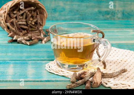 Valeriana Officinalis - Baldrian Tee Heilpflanze Stockfoto