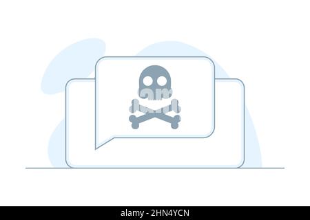 Vektordarstellung des Fehlers. Seitenfehler auf dem Telefonbildschirm. Flaches Design Stock Vektor