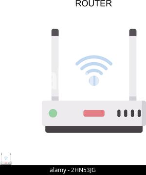 Einfaches Vektorsymbol des Routers. Illustration Symbol Design-Vorlage für Web mobile UI-Element. Stock Vektor