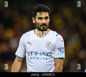 12. Februar 2022 - Norwich City gegen Manchester City - Premier League - Carrow Road Ilkay Gundogan von Manchester City während des Spiels gegen Norwich City in der Carrow Road. Bildnachweis : © Mark Pain / Alamy Live News Stockfoto