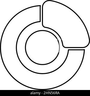 Bremssystem auf Rad Automobil Auto Scheibenbremse hydraulische Trommel Kontur Kontur Linie Symbol schwarz Farbe Vektor Illustration Bild dünn flach Stil einfach Stock Vektor
