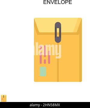 Einfaches Vektorsymbol für Hüllkurven. Illustration Symbol Design-Vorlage für Web mobile UI-Element. Stock Vektor