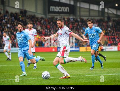 Wrexham / Borehamwood Fußballmannschaften Stockfoto